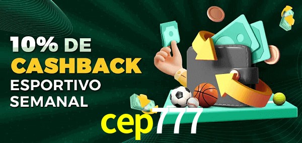10% de bônus de cashback na cep777